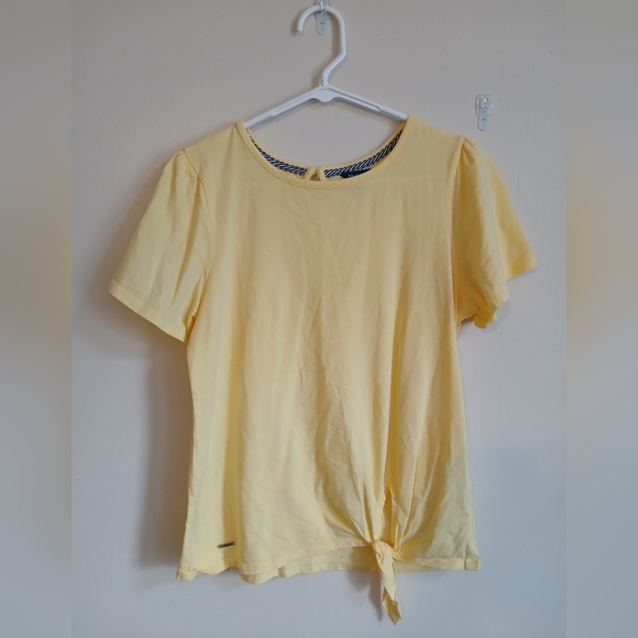Nautica Yellow Knotted Shirt Size Small - Picture 1 of 4